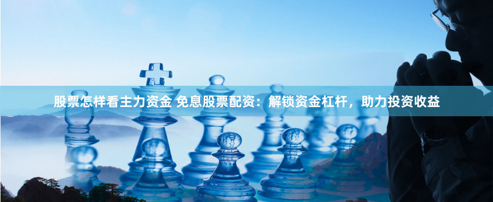 股票怎样看主力资金 免息股票配资：解锁资金杠杆，助力投资收益