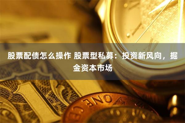股票配债怎么操作 股票型私募：投资新风向，掘金资本市场