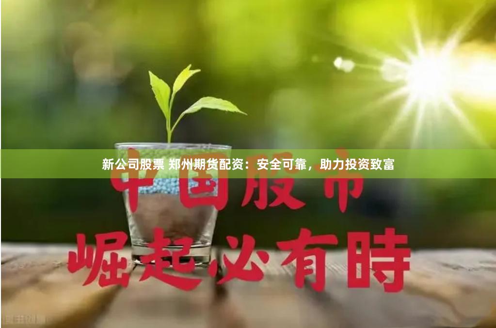新公司股票 郑州期货配资:安全可靠,助力投资致富